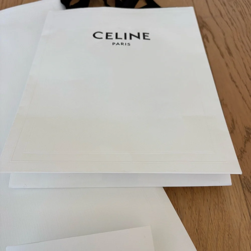 Celine White Tote and Gift Bag Set